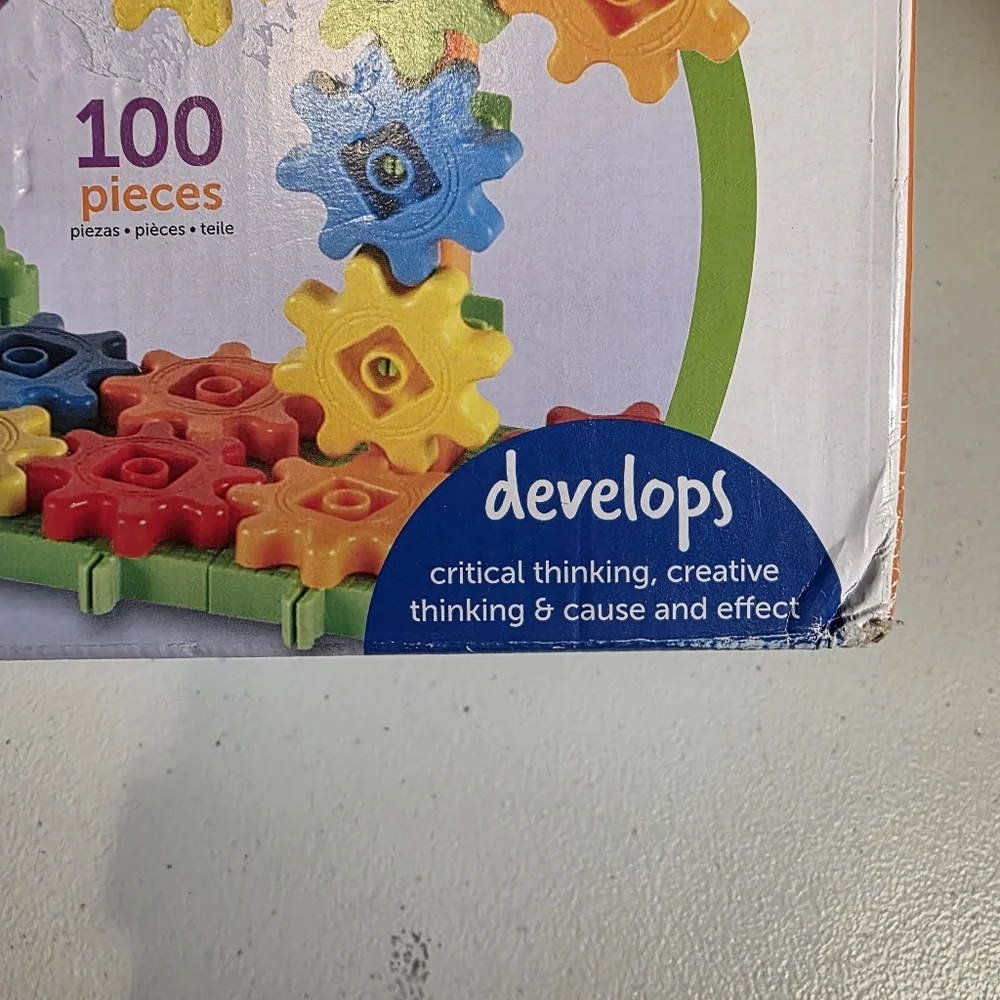 Learning Resources Deluxe Building Set - 100-Piece Gear Toy NEW In The Box STEM